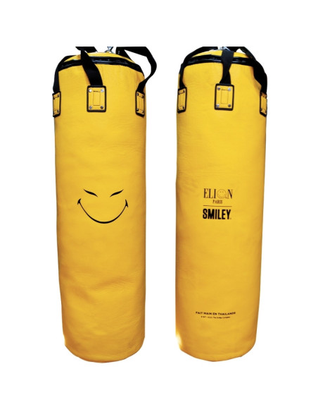 Sac de frappe ELION Paris X SMILEY® 50th Anniversary Edition Limitée 1m30 - 45kg - Cuir Jaune 