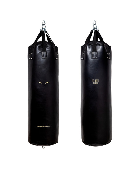 Sac de frappe ELION Cuir Collection Paris - 1m35 - 45kg - Noir 