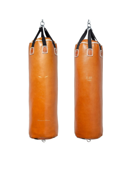 Sac de frappe ELION Cuir Collection Paris - 1m35 - 45kg - Marron 