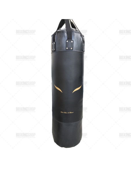 Sac de frappe ELION Skintex - 1m60 -  ±55 Kg - Noir Mat/Or 