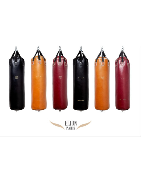 Sac de frappe ELION Cuir Collection Paris - 1m35 - 45kg - Bordeaux 