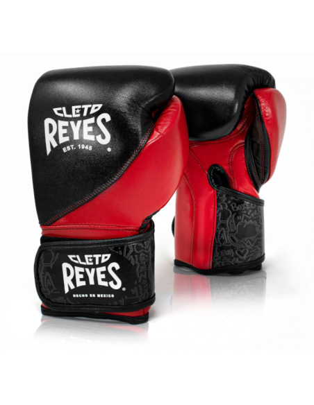 Gants de Boxe d'entrainement REYES HIGH PRECISION NOIR/ROUGE 