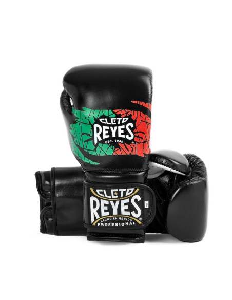 Gants de Boxe d'entrainement REYES Pro Mexican flag - Redesign NOIR 