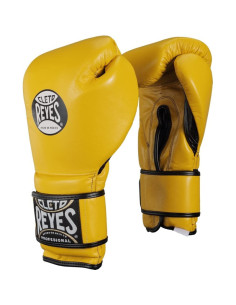 Gants de Boxe d'entrainement REYES Pro Jaune  2