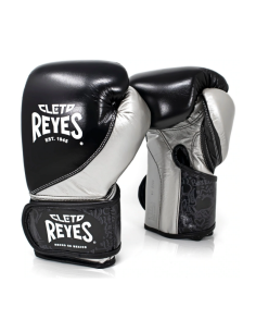 Gants de Boxe d'entrainement REYES HIGH PRECISION NOIR/ARGENT