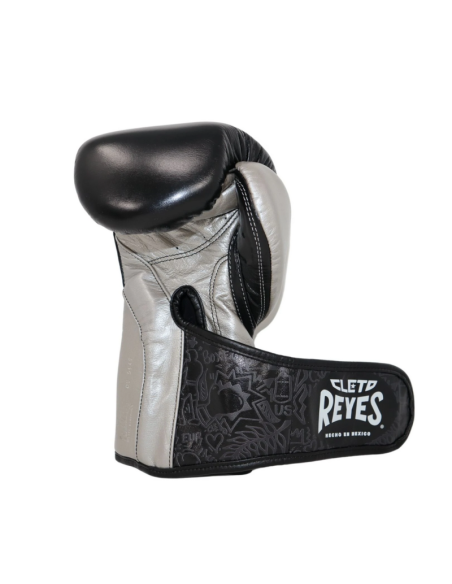 Gants de Boxe d'entrainement REYES HIGH PRECISION NOIR/ARGENT 