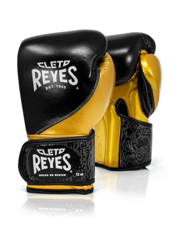 Gants de Boxe d'entrainement REYES HIGH PRECISION NOIR/OR 