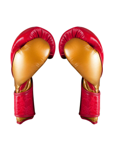 Gants de Boxe d'entrainement REYES HIGH PRECISION ROUGE/OR  2