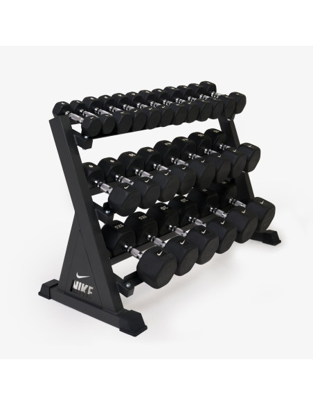 Ensemble d'haltères 2-22,5 kg avec rack 