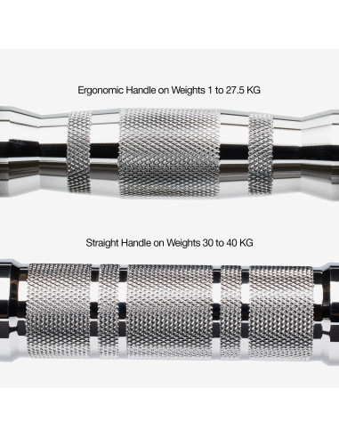 Ensemble d'haltères 2-22,5 kg avec rack 