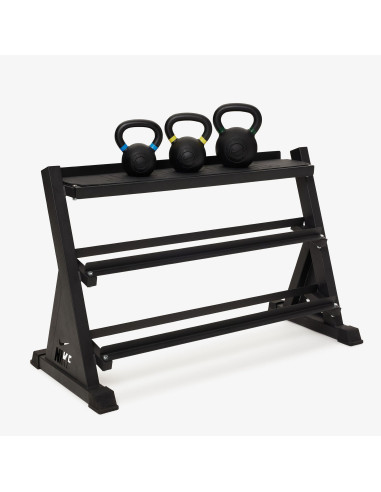 Pack de rack de rangement de kettlebell et d'haltère 
