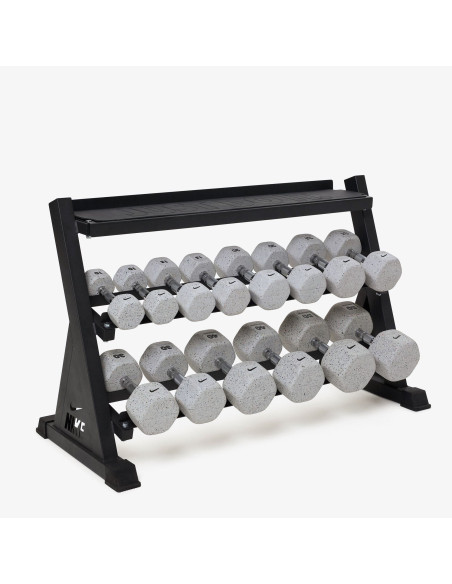 Pack de rack de rangement de kettlebell et d'haltère 