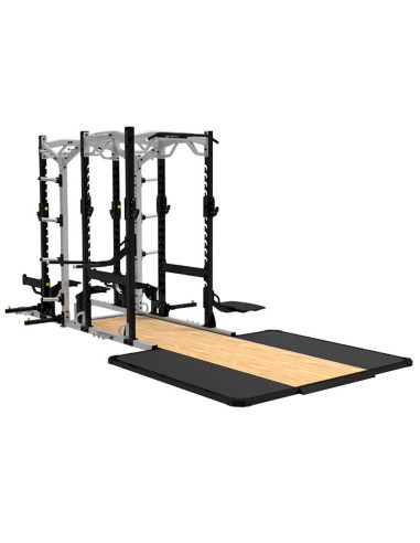 Half Rack + Power Rack avec plateforme haltérophilie IMPULSE