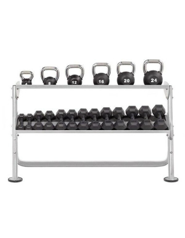 Range haltères & kettlebells 2 niveaux 170 cm HOIST