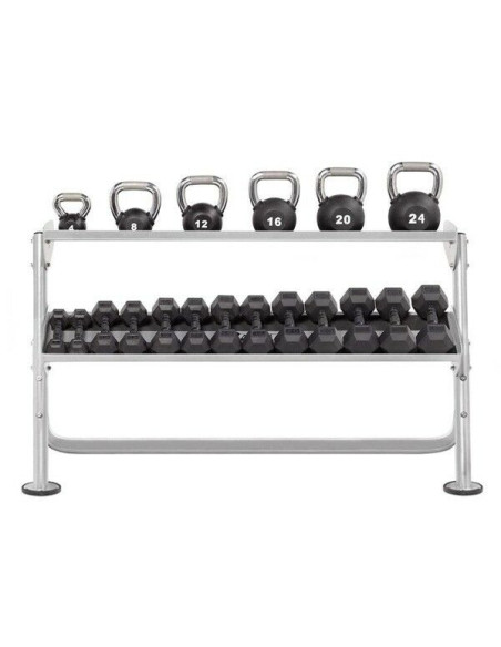 Range haltères & kettlebells 2 niveaux 170 cm HOIST   Range haltères & kettlebells 2 niveaux 170 cm HOIST