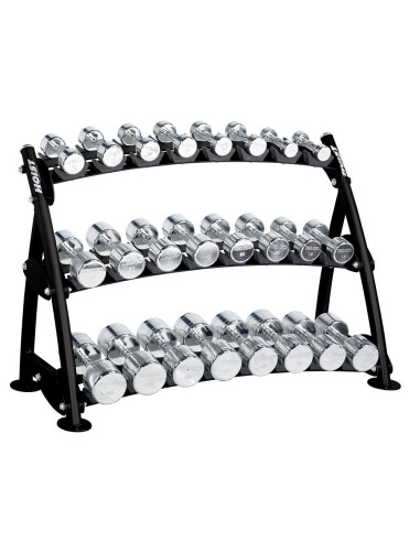 Range-Haltères 3 Niveaux pour haltères chromés HOIST