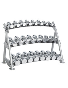 Range-Haltères 3 Niveaux pour haltères chromés HOIST  2