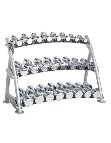 Range-Haltères 3 Niveaux pour haltères chromés HOIST