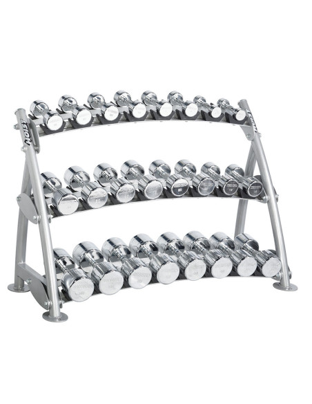 Range-Haltères 3 Niveaux pour haltères chromés HOIST  Range-Haltères 3 Niveaux pour haltères chromés HOIST