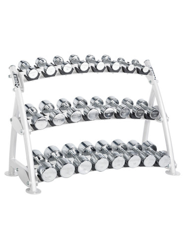 Range-Haltères 3 Niveaux pour haltères chromés HOIST