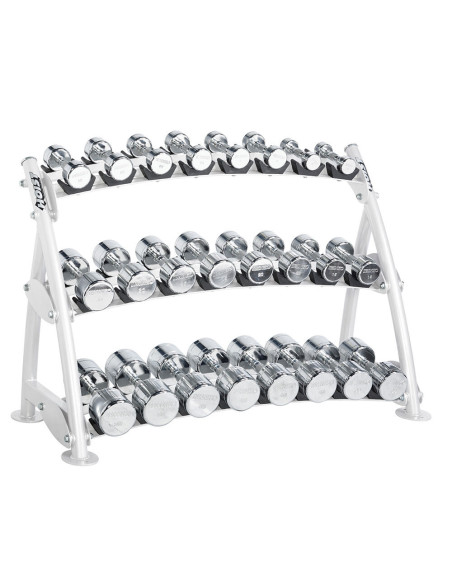 Range-Haltères 3 Niveaux pour haltères chromés HOIST  Range-Haltères 3 Niveaux pour haltères chromés HOIST