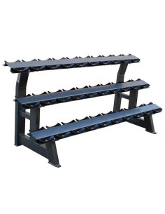 Range Haltères Ronds PRO 3 Niveaux 15 paires 