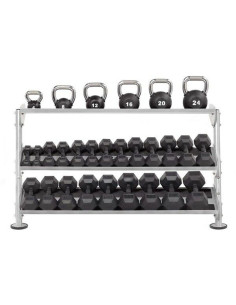 Range haltères & kettlebells 3 niveaux 170 cm  HOIST  