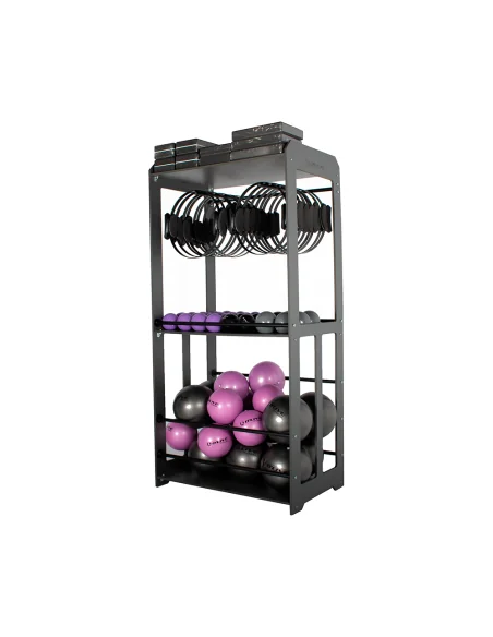 Rack de rangement pour matériel de pilates
