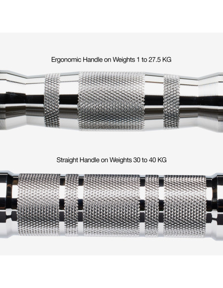 Ensemble d'haltères 2-22,5 kg avec rack 