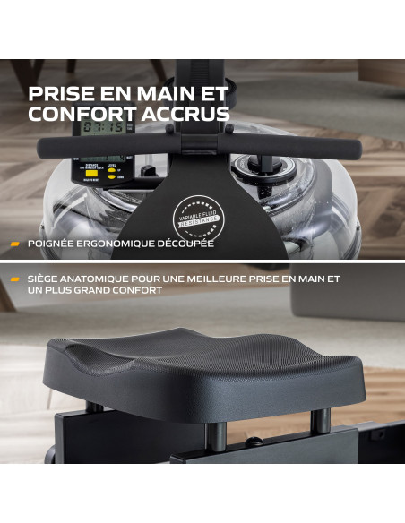 Rameur fluide - néon plus noir  Rameur fluide - néon plus noir