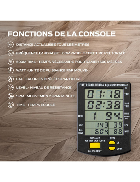 Rameur fluide - néon plus noir  Rameur fluide - néon plus noir