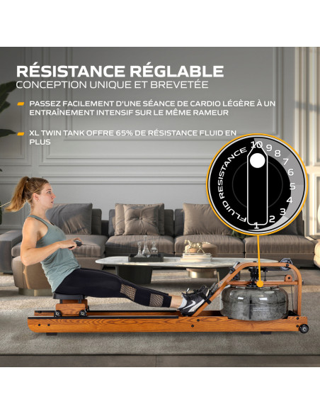 Rameur fluide - Viking pro xl  Rameur fluide - Viking pro xl