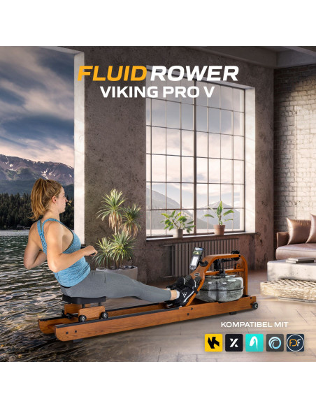Rameur fluide - Viking Pro V + SPH  Rameur fluide - Viking Pro V + SPH