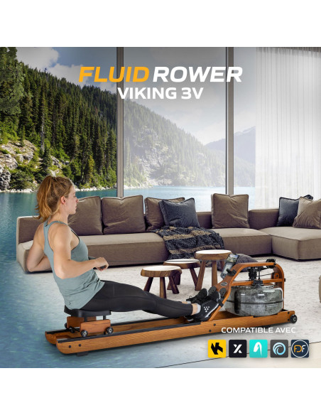 Rameur fluide - Viking 3 V + SPH  Rameur fluide - Viking 3 V + SPH