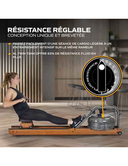 Rameur fluide - Apollo Pro XL  Rameur fluide - Apollo Pro XL