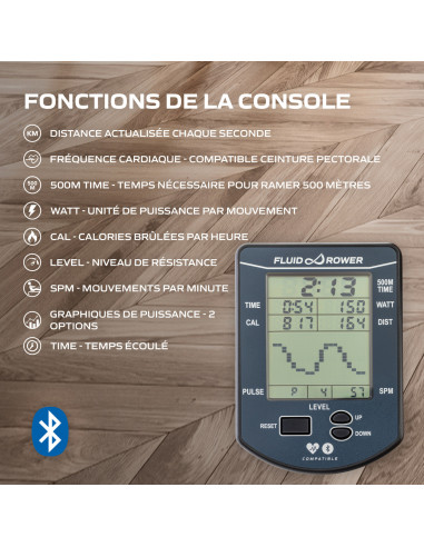 Rameur fluide - Apollo Pro XL
