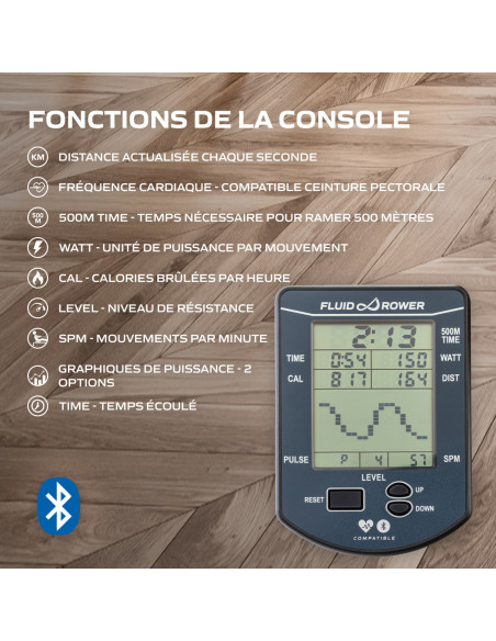 Rameur fluide - Apollo Pro XL  Rameur fluide - Apollo Pro XL