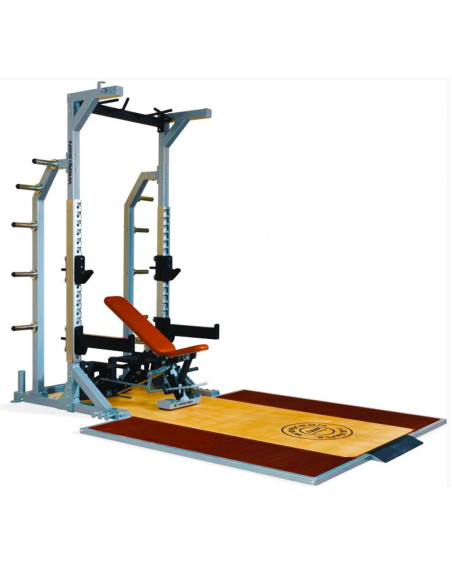 Pro Half Half Rack + Platform + Banc réglable 
