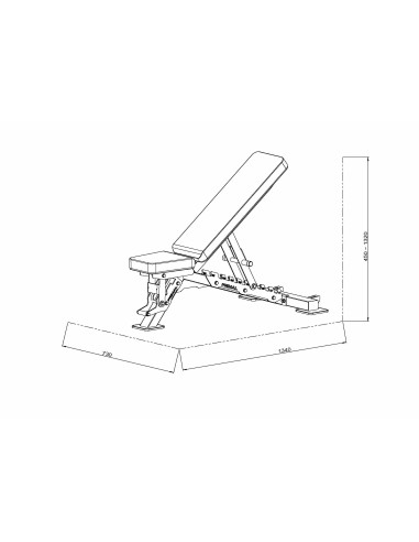 Banc réglable de la série Primal Performance 