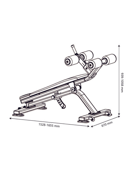 Série de performance Primal Banc de musculation ajustable pour abdominaux 