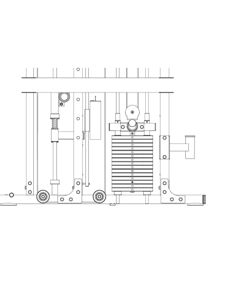 Système multi-racks à chargement de plaques de la série Primal Personal - Système multi-racks avec piles de poids 