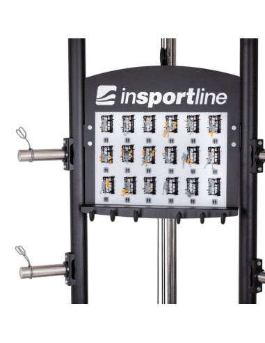 Smith machine de musculation multifonctionnelle avec colonne de poids à charges libres et poste à poulie 