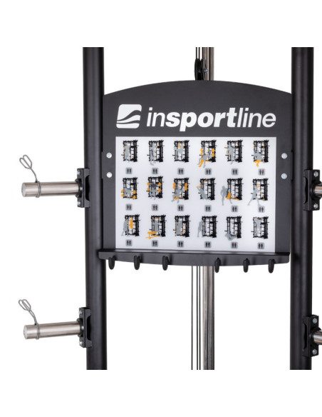 Smith machine de musculation multifonctionnelle avec colonne de poids à charges libres et poste à poulie 