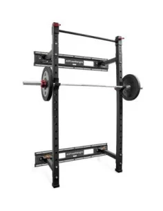 Rack squat mural rabattable + barre de traction AFW-Home-musculation-Pas cher