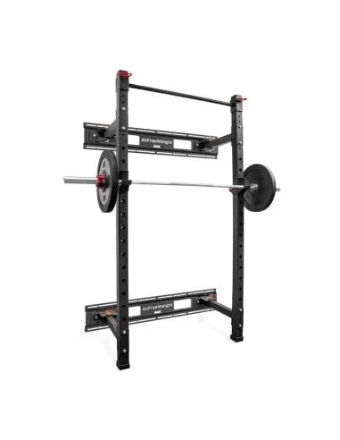 Rack squat mural rabattable + barre de traction AFW-Home-musculation-Pas cher