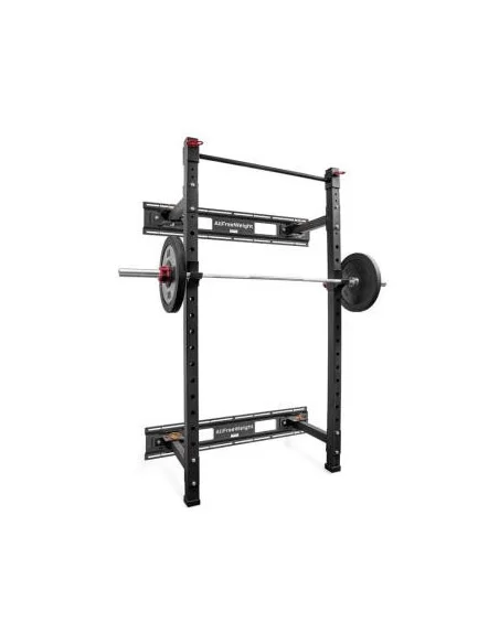 Rack squat mural rabattable + barre de traction AFW-Home-musculation-Pas cher