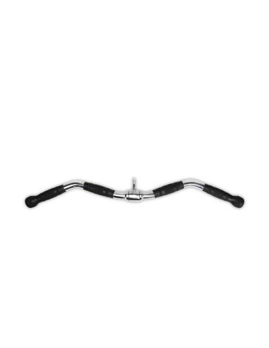 Poignée D'Entraînement Pour Triceps Et Biceps - Barre Fitness Chromée 87cm