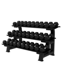 Rack Haltères Hexagonales Hex 3 plateaux AFW-Home-musculation-Pas cher