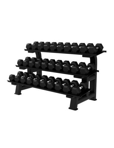 Rack Haltères Hexagonales Hex 3 plateaux AFW-Home-musculation-Pas cher