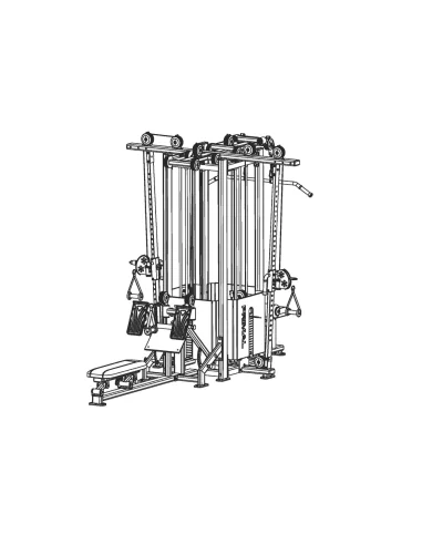 PRIMAL JUNGLE GYM Club  8 STATION  multi-stack